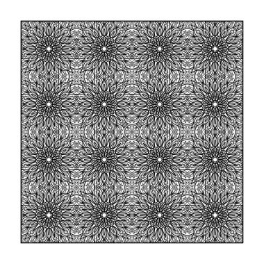 Dikişsiz desen çiçek süsleme