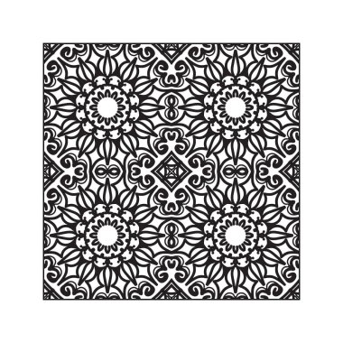 Dikişsiz desen çiçek süsleme