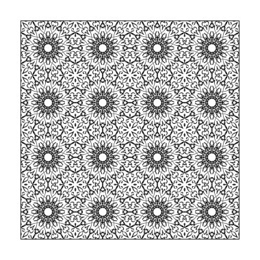 Dikişsiz desen çiçek süsleme