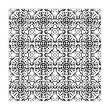 Dikişsiz desen çiçek süsleme