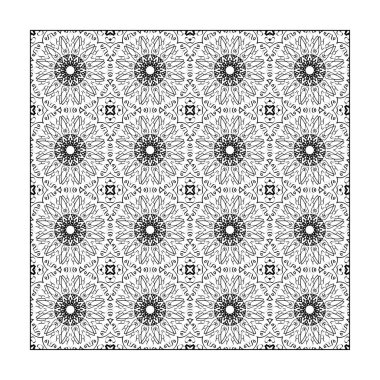 Dikişsiz desen çiçek süsleme