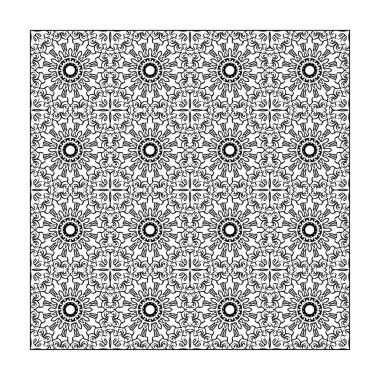 Dikişsiz desen çiçek süsleme