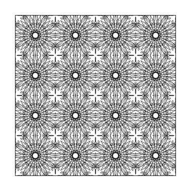 Dikişsiz desen çiçek süsleme