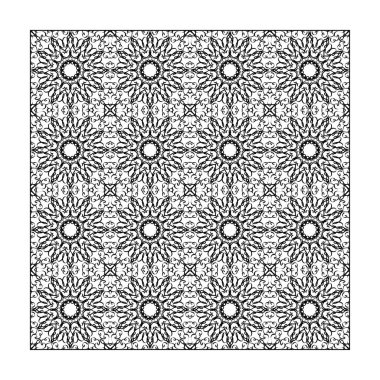 Dikişsiz desen çiçek süsleme