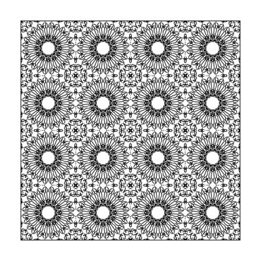 Dikişsiz desen çiçek süsleme