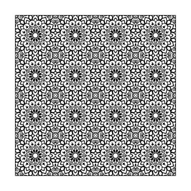 Dikişsiz desen çiçek süsleme