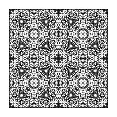 Dikişsiz desen çiçek süsleme