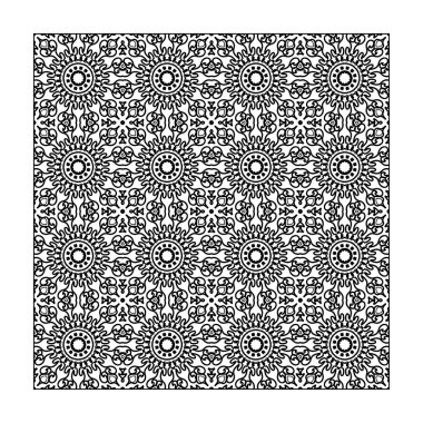 El yapımı mandala. Etnik doğulu karalama süsü dekorasyonu.