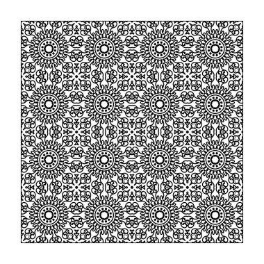 El yapımı mandala. Etnik doğulu karalama süsü dekorasyonu.