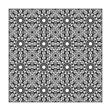 El yapımı mandala. Etnik doğulu karalama süsü dekorasyonu.