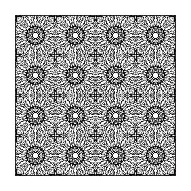 El yapımı mandala. Etnik doğulu karalama süsü dekorasyonu.