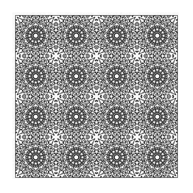 El yapımı mandala. Etnik doğulu karalama süsü dekorasyonu.