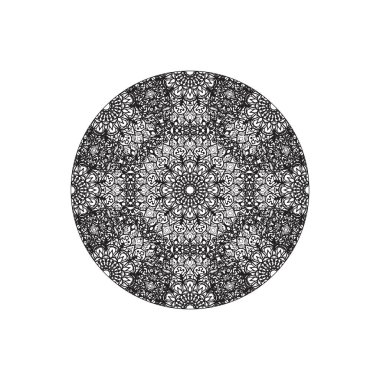 El yapımı mandala. Etnik doğulu karalama süsü dekorasyonu.