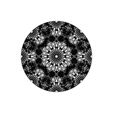 El yapımı mandala. Etnik doğulu karalama süsü dekorasyonu.