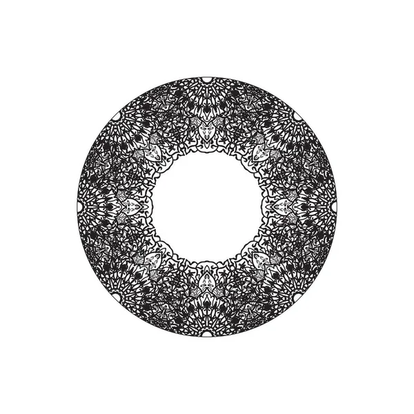 El yapımı mandala. Etnik doğulu karalama süsü dekorasyonu.