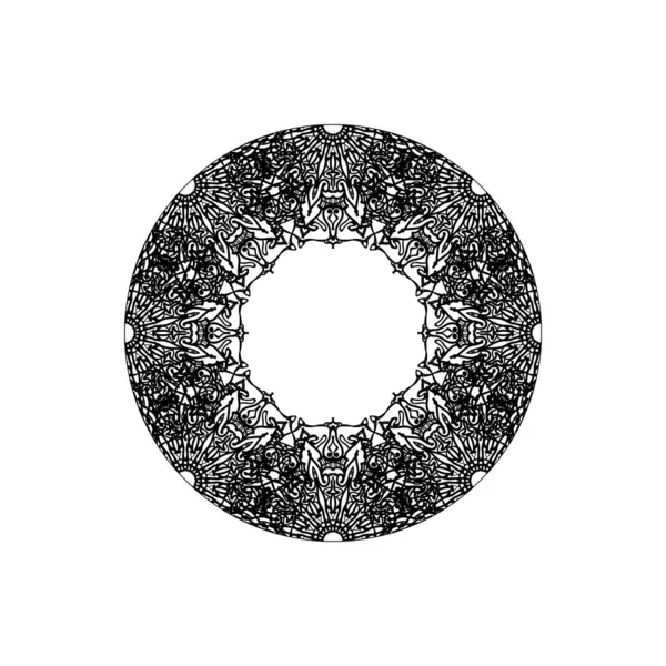 El yapımı mandala. Etnik doğulu karalama süsü dekorasyonu.