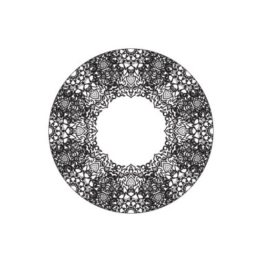 Dekoratif konsept soyut mandala çizimi