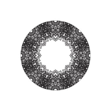 Dekoratif konsept soyut mandala çizimi