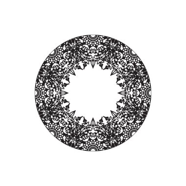 Dekoratif konsept soyut mandala çizimi
