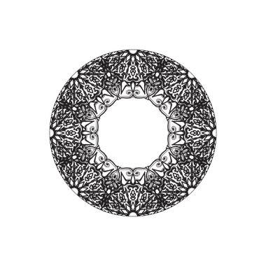 Dekoratif konsept soyut mandala çizimi