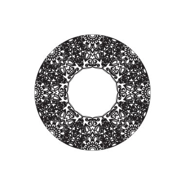 Dekoratif konsept soyut mandala çizimi