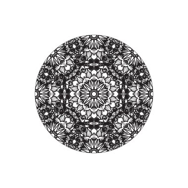 Dekoratif konsept soyut mandala çizimi