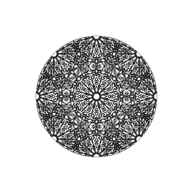 Dekoratif konsept soyut mandala çizimi