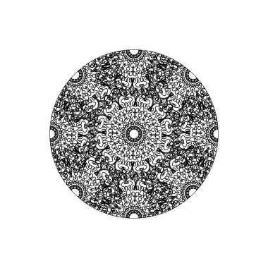 Dekoratif konsept soyut mandala çizimi