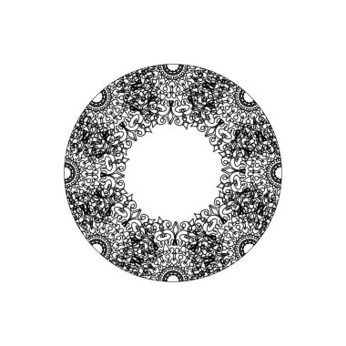 Dekoratif konsept soyut mandala çizimi