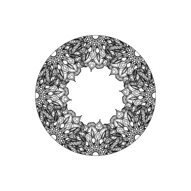 Dekoratif konsept soyut mandala çizimi