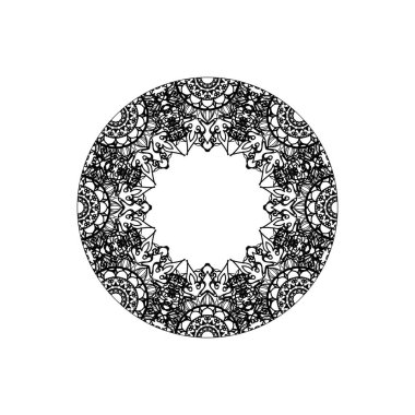 Dekoratif konsept soyut mandala çizimi