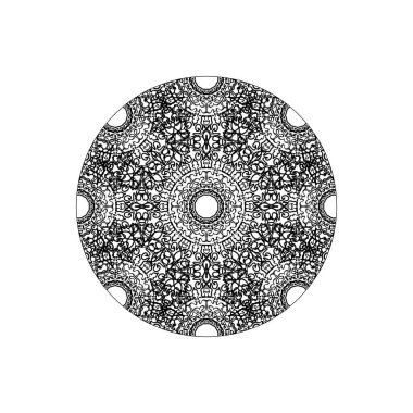 Dekoratif konsept soyut mandala çizimi