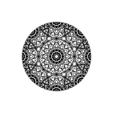 Dekoratif konsept soyut mandala çizimi