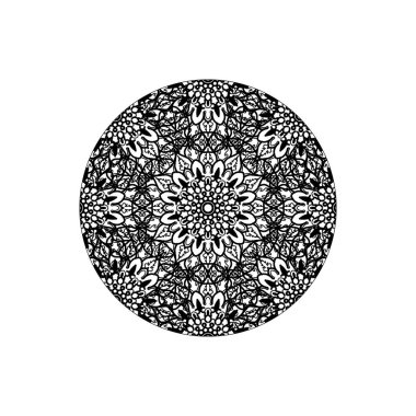 Dekoratif konsept soyut mandala çizimi