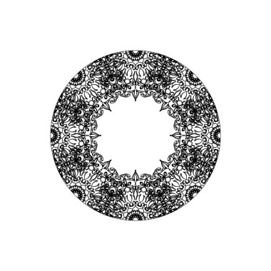 Dekoratif konsept soyut mandala çizimi