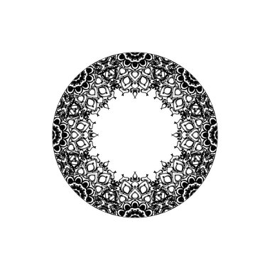 Dekoratif konsept soyut mandala çizimi