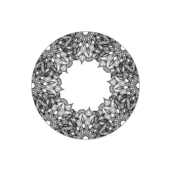 Dekoratif konsept soyut mandala çizimi