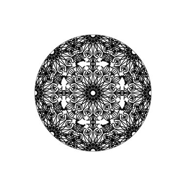 Dekoratif konsept soyut mandala çizimi