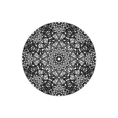 Dekoratif konsept soyut mandala çizimi