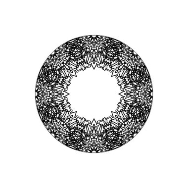 Dekoratif konsept soyut mandala çizimi