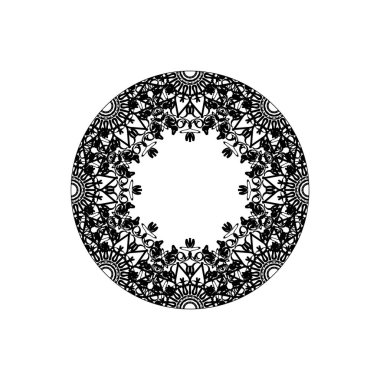 Dekoratif konsept soyut mandala çizimi
