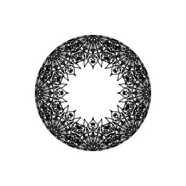 Dekoratif konsept soyut mandala çizimi