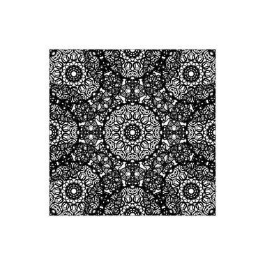 Dekoratif konsept soyut mandala çizimi