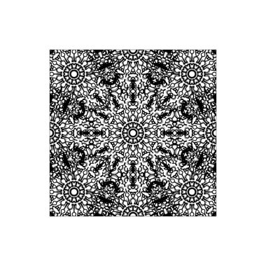 Dekoratif konsept soyut mandala çizimi