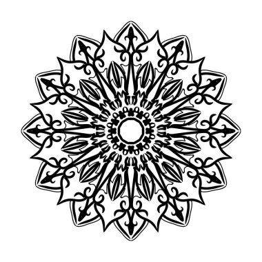 Dekoratif konsept soyut mandala çizimi