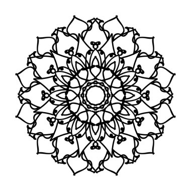 Dekoratif konsept soyut mandala çizimi