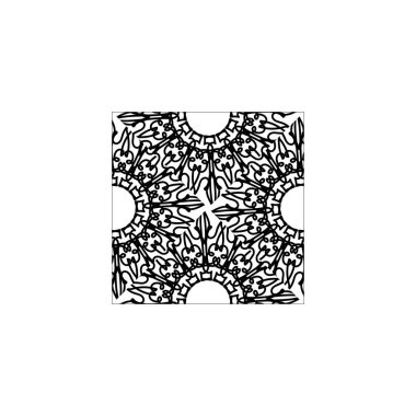 Dekoratif konsept soyut mandala çizimi