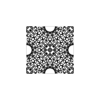 Dekoratif konsept soyut mandala çizimi