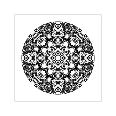 Dekoratif konsept soyut mandala çizimi