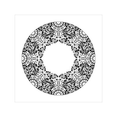 Dekoratif konsept soyut mandala çizimi